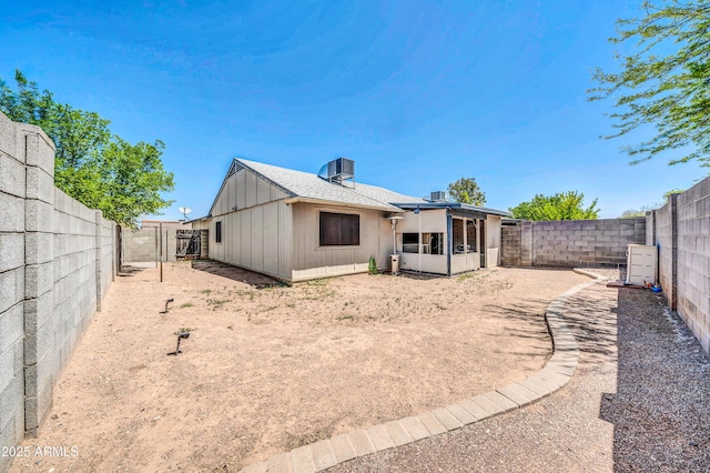 3201 W Mohawk Ln, Phoenix, AZ 85027 - rear view of house with a fenced backyard and central air condition unit