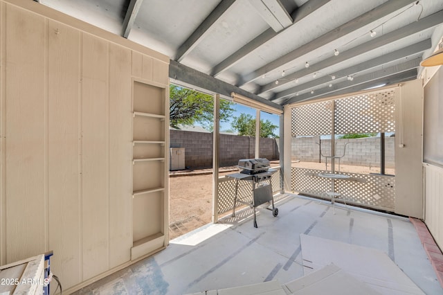 3201 W Mohawk Ln, Phoenix, AZ 85027 - sunroom with beam ceiling
