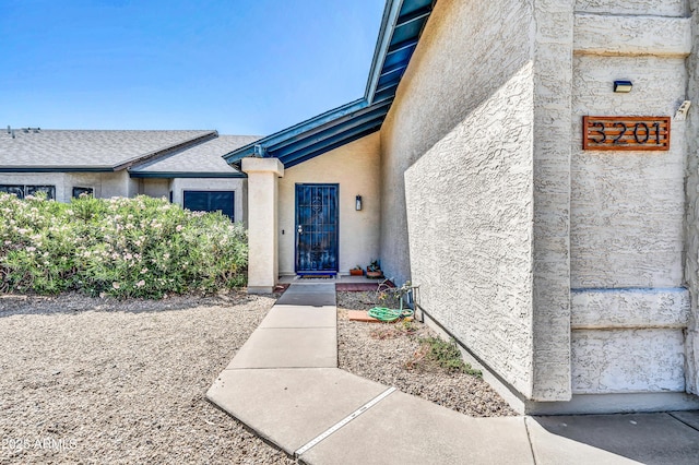 3201 W Mohawk Ln, Phoenix, AZ 85027 - doorway to property featuring stucco siding