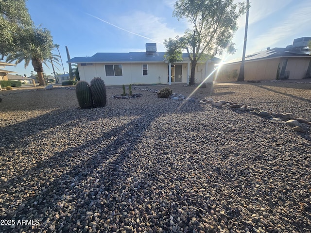 view of rear view of property