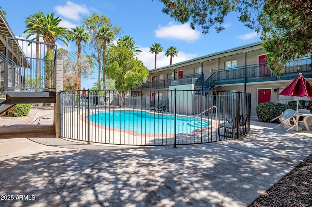 31 W 2nd St, Mesa, AZ 85201 - community pool with a patio area and stairs