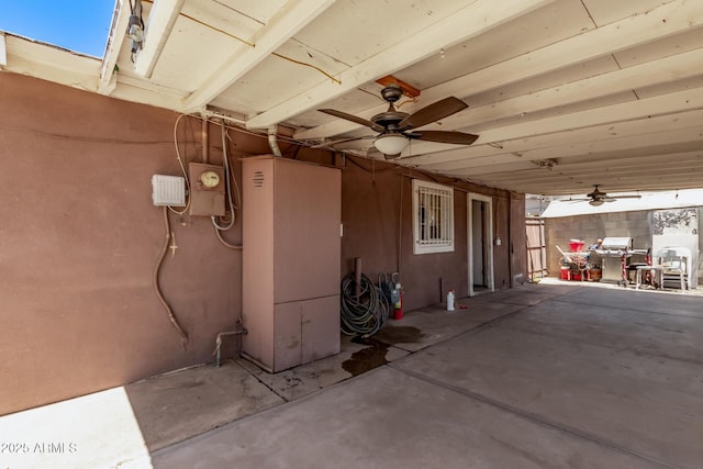 3525 W Latham St, Phoenix, AZ 85009 - view of patio / terrace with a ceiling fan