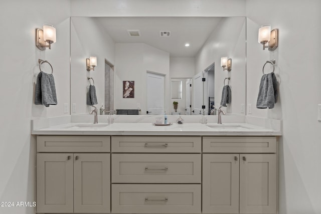 bathroom with vanity