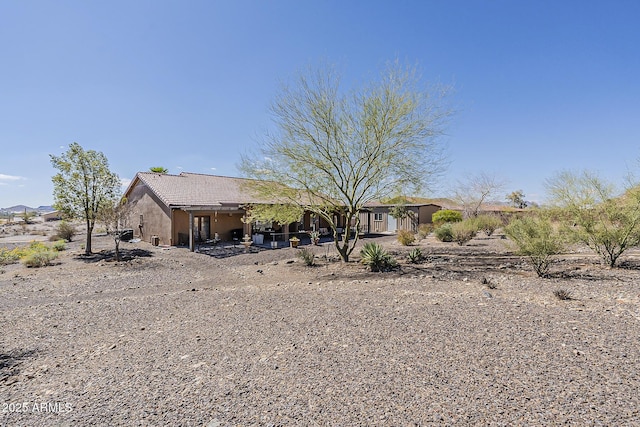 view of front of home with stucco siding