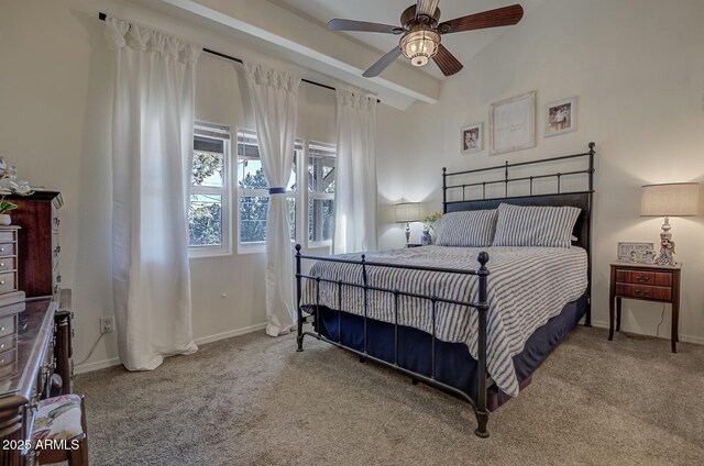 4090 N Cherri Lynn Dr, Pine, AZ 85544 - bedroom with carpet flooring, baseboards, and a ceiling fan
