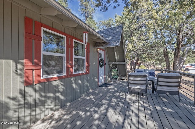 4090 N Cherri Lynn Dr, Pine, AZ 85544 - deck with an outdoor living space