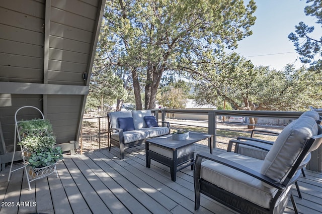 4090 N Cherri Lynn Dr, Pine, AZ 85544 - deck with outdoor lounge area
