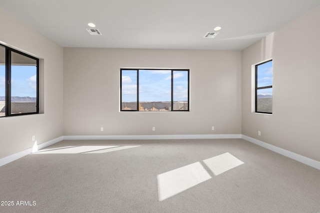 view of carpeted empty room