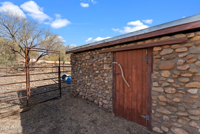 view of outdoor structure