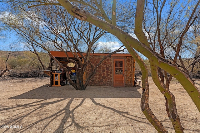 view of outdoor structure