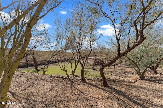 view of nature with a rural view