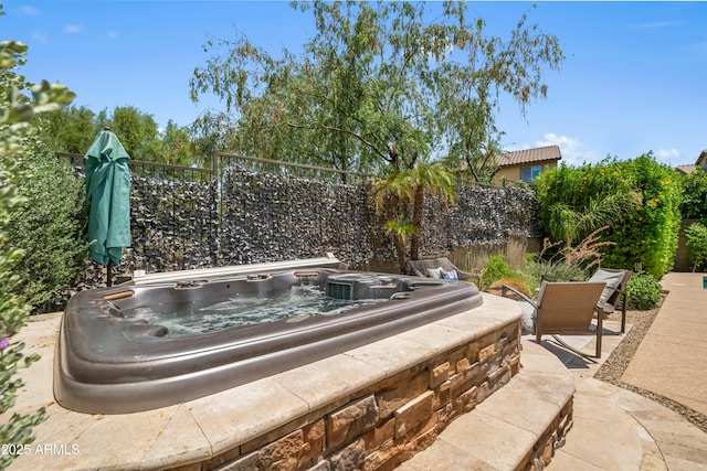 3766 E Ringtail Way, Phoenix, AZ 85050 - view of patio with an outdoor hot tub
