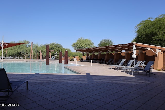 3766 E Ringtail Way, Phoenix, AZ 85050 - community pool featuring a patio