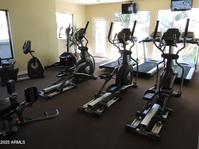 2025 E Campbell Ave Unit 120, Phoenix, AZ 85016 - gym featuring plenty of natural light