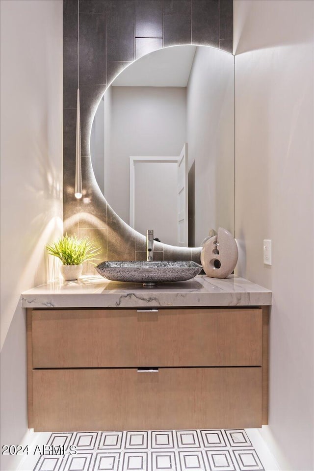 bathroom with vanity