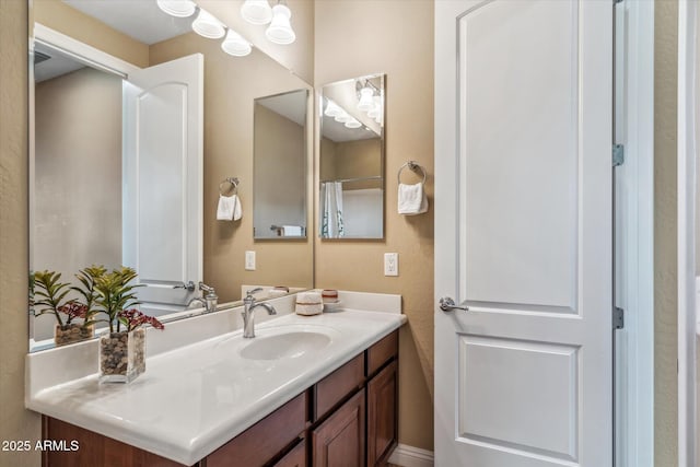 bathroom featuring vanity