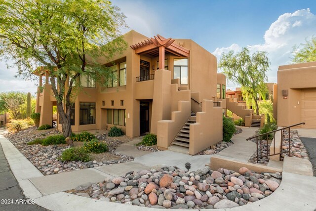 view of pueblo-style house