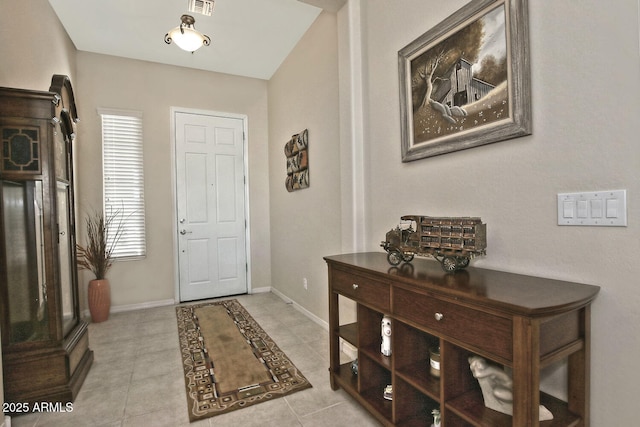 view of tiled entryway