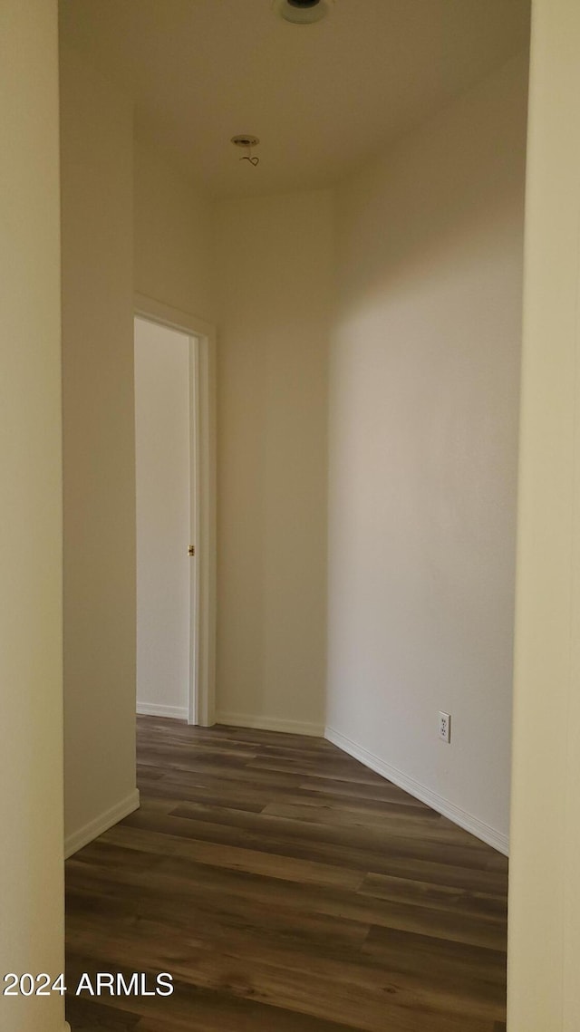 empty room featuring hardwood / wood-style floors