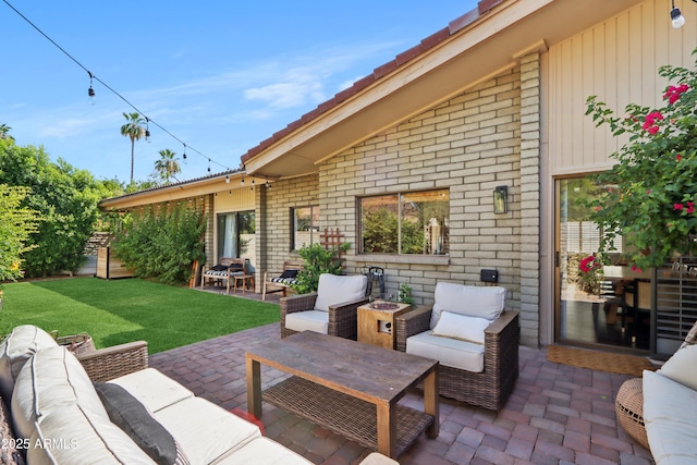 4525 N 66th St Unit 1, Scottsdale, AZ 85251 - view of patio with an outdoor living space