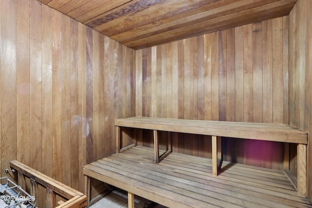 4525 N 66th St Unit 1, Scottsdale, AZ 85251 - sauna / steam room with wood walls and wooden ceiling
