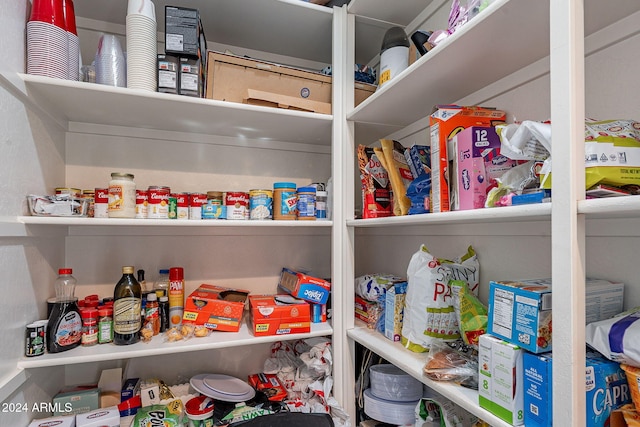 view of pantry