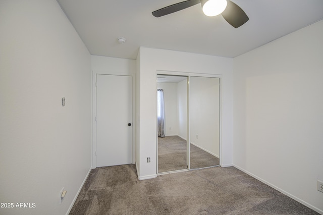 1107 E Ln Salle St, Phoenix, AZ 85040 - unfurnished bedroom featuring carpet, a closet, and a ceiling fan