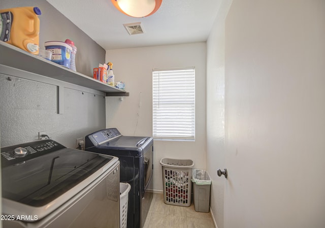 1107 E Ln Salle St, Phoenix, AZ 85040 - laundry area featuring washer and clothes dryer and light tile patterned floors