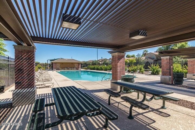 2644 S Dock St, Gilbert, AZ 85295 - pool featuring a patio area and fence