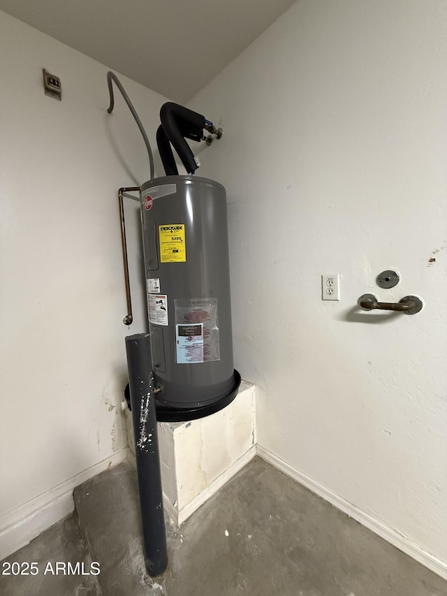 utilities featuring electric water heater