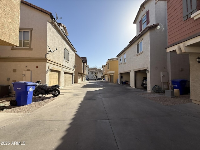 view of street featuring a residential view