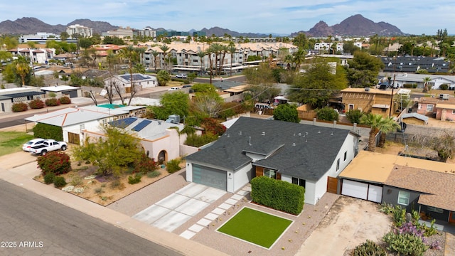 4331 N 19th Pl, Phoenix, AZ 85016 - bird's eye view featuring a mountain view and a residential view