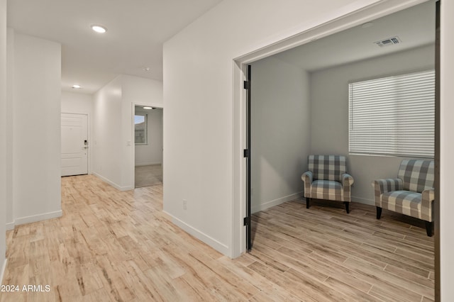 16848 W Alice Ave, Waddell, AZ 85355 - corridor featuring light wood-style flooring, baseboards, and recessed lighting