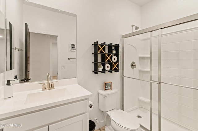16848 W Alice Ave, Waddell, AZ 85355 - bathroom with a shower stall, toilet, and vanity