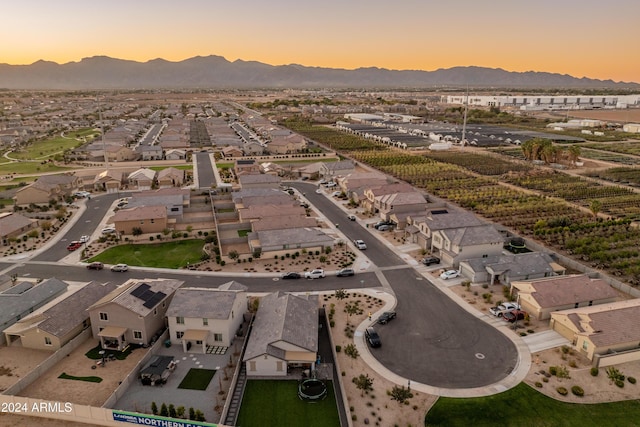 16848 W Alice Ave, Waddell, AZ 85355 - aerial view at dusk of a mountain view and a residential view