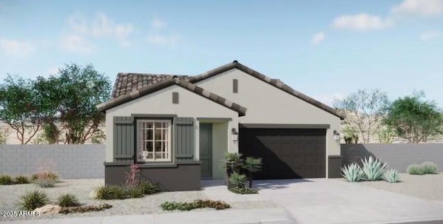 550 N 89th St, Mesa, AZ 85207 - view of front facade featuring a garage, concrete driveway, and stucco siding