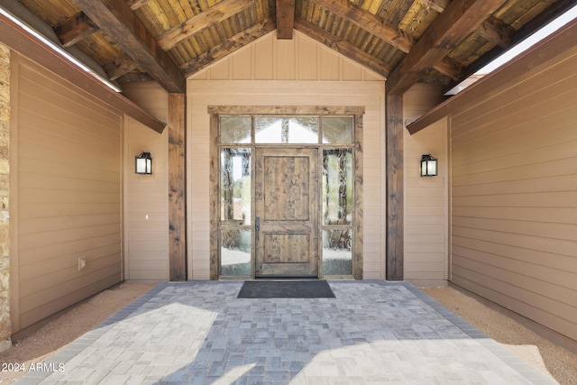 1804 E Senna Pt, Payson, AZ 85541 - view of exterior entry with board and batten siding