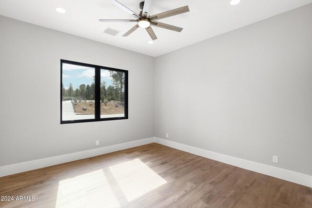 1804 E Senna Pt, Payson, AZ 85541 - empty room with ceiling fan, baseboards, visible vents, and recessed lighting