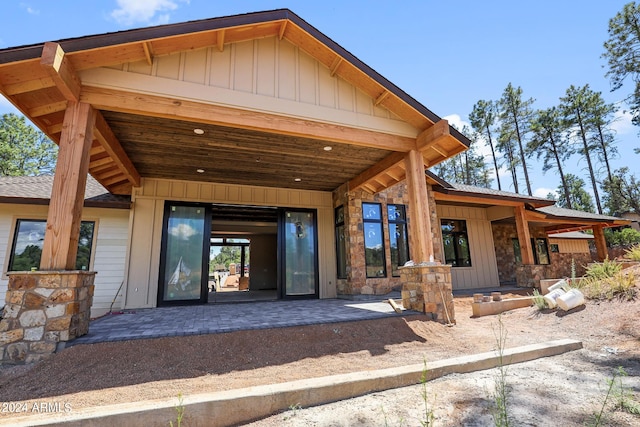 exterior space with a patio area