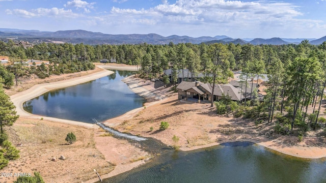 1804 E Senna Pt, Payson, AZ 85541 - birds eye view of property with a water and mountain view