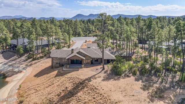 1804 E Senna Pt, Payson, AZ 85541 - bird's eye view featuring a mountain view and a view of trees