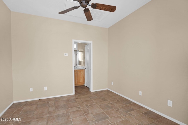 2452 W Muirfield Dr, Anthem, AZ 85086 - empty room with baseboards and ceiling fan