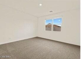 empty room with carpet flooring