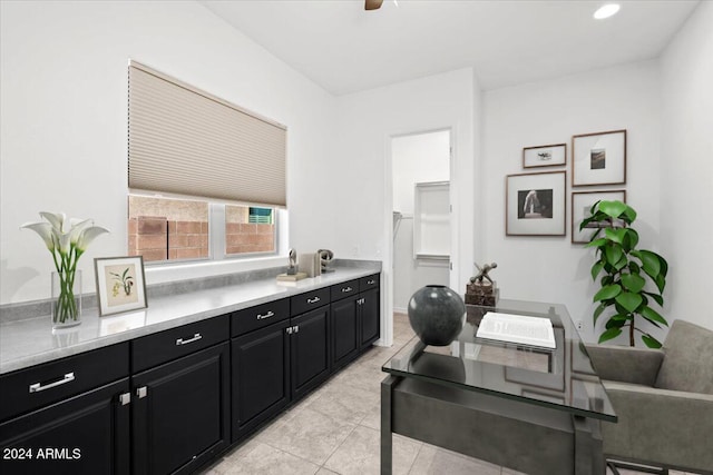 11856 W Lone Tree Trl, Peoria, AZ 85383 - office area featuring light tile patterned floors and recessed lighting