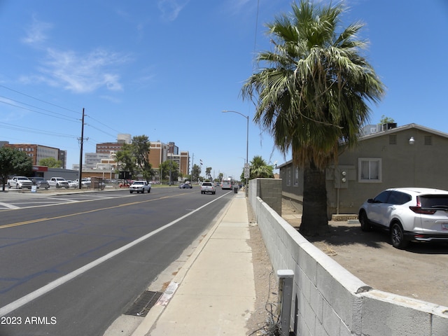 view of road