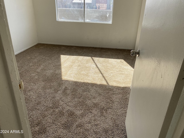 unfurnished room featuring carpet