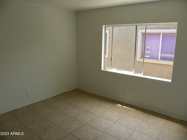 view of tiled empty room