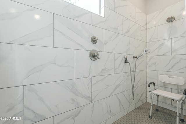 17253 W Echo Ln, Waddell, AZ 85355 - full bathroom featuring tiled shower and tile patterned flooring