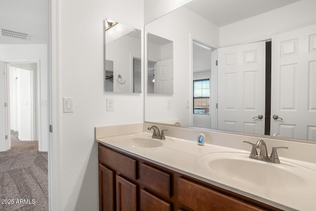 bathroom featuring vanity