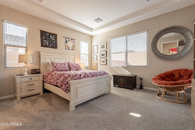 bedroom featuring carpet